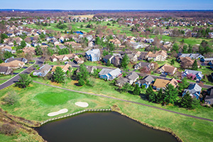 Aerial view of homes for sale in NJ